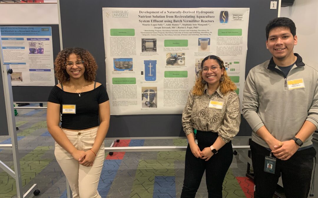 Harrisburg University undergraduate research team presents findings at Pennsylvania Academy of Science scientific conference